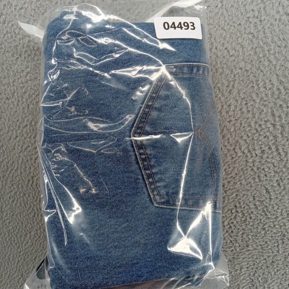 Levis 505 Jeans Mens 36x32 Blue‎ Light Wash Original Straight Leg Classic Denim - Picture 9 of 9